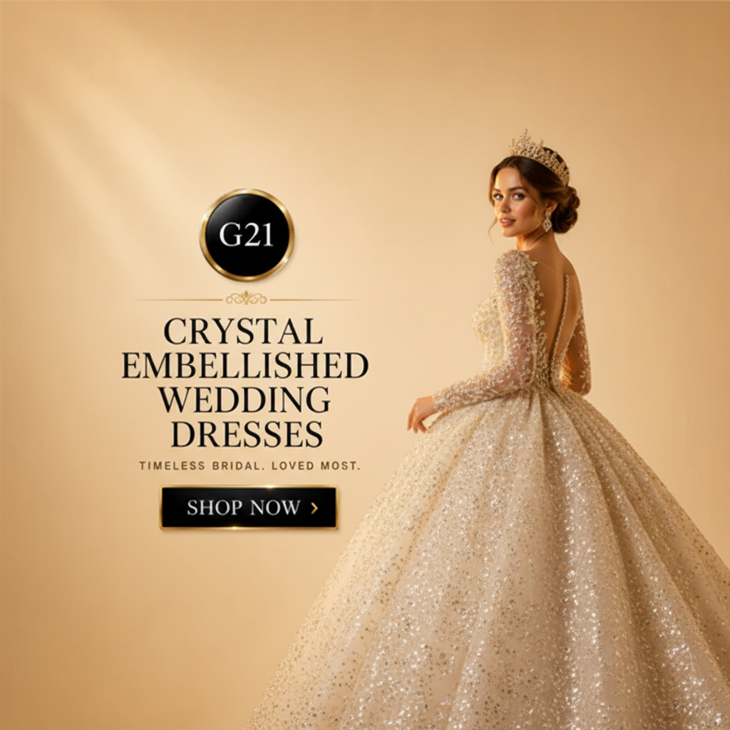 Crystal Embellished Wedding Dresses