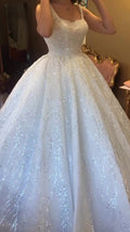 G21-117A - Soft Elfenbein Perlenspitze Prinzessinnen-Ballkleid Brautkleid - GELİNLİK21