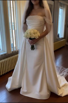 BÖAY - Off Shoulder Brautkleid Vorderansicht