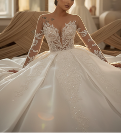 G21-22 Kristall Sparkling Prinzessinnen-Ballkleid